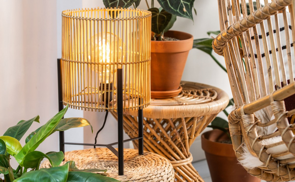 Lampen aus Rattan