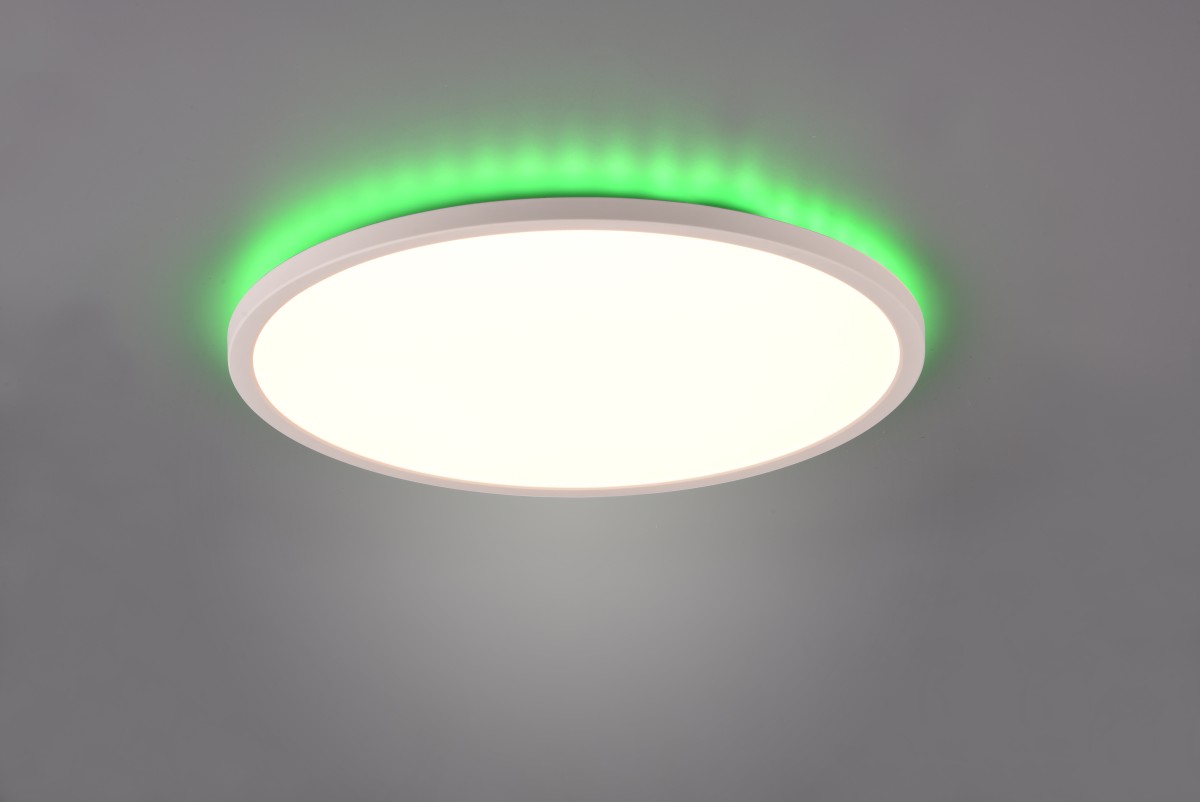 Lichtfarbe, Aureo 3600lm 3000-6500K Memory-Funktion, - IP20 indirekte Dimmer, Trio Nachtmodus, stufenlos R64371931 RGB LED-Deckenleuchte | + | Fernbedienung, | mattweiß Beleuchtung, einstellbare integrierter 1x30W