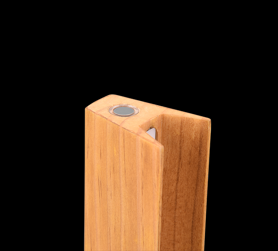 Holz 3000K Kerala Trio schwarz, 1x8W | 4-Phasen- LED-Tischleuchte Touchdimmer, | - 950lm 541610132