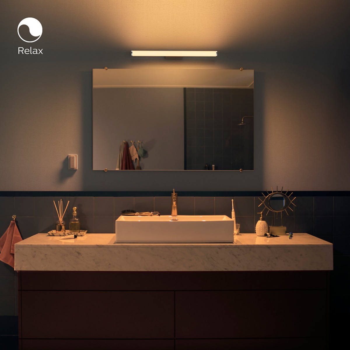 philips hue 34029/31/p7 wandleuchte badleuchte adore 1x20w | 2200