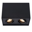 Lucide 22953/02/30 Deckenleuchte Tube 2x50W | GU10 - schwarz, einstellbar, dimmbar