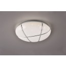Trio R62903001 LED-Deckenleuchte Tibor 1x10W | 1200lm | 4000K | IP20 - Sternlichteffekt, 3 Dimmstufen mit Schalter, weiß