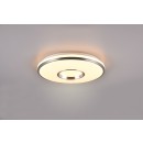 Trio R64401005 Realta LED-Deckenleuchte 1x21W + 1x3W | 2200lm | 2700-6500K + RGBW | IP20 - integrierter Dimmer, stufenlos einstellbare Lichtfarbe, Fernbedienung, Sterneffekt, gebürstetes Aluminium