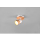 Trio 801170131 Wandleuchte Aruni 1x10W | GU10 | IP20 - switch on structure, Holz, weiß