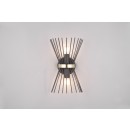 Trio R21532080 Wandleuchte Stab 2x40W | E14 | IP20 - Ober- und Unterlicht, schwarz-gold