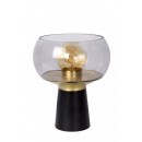 Lucide 05540/01/30 FARRIS dekorative Tischlampe H280mm | 1xE27 - schwarz, Rauchglas