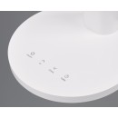 Trio R52671101 LED-Tischleuchte Sally 1x8,4W | 380lm | 4000K | IP20 - 5-stufige Touch-Funktion, Touch-Licht an/aus-Funktion, flexibler Arm, Zeitschaltuhr, weiß