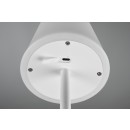 Trio R54086131 LED-Außentischleuchte Martinez 1x2,2W | 250lm | 2700-6500K | IP44 - 4-stufige Touchfunktion, stufenlos einstellbare Lichtfarbe, Akkubetrieb, USB-C Anschluss mit Ladefunktion, mattweiß