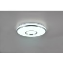 Trio R64401005 Realta LED-Deckenleuchte 1x21W + 1x3W | 2200lm | 2700-6500K + RGBW | IP20 - integrierter Dimmer, stufenlos einstellbare Lichtfarbe, Fernbedienung, Sterneffekt, gebürstetes Aluminium