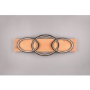 Trio 641110332 LED-Deckenleuchte Barca 1x40W | 4700lm | 3000K | IP20 - 3 Stufen Dimmschalter, mattschwarz