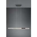 Trio 343310305 LED-Pendelleuchte Helios 1x48W | 5800lm | 2700-6500K | IP20 - Touchfunktion mit 4 Stufen, Lichtrichtung nach oben und unten, höhenverstellbar, variable Breiteneinstellung, Lichtfarbe stufenlos oder in einzelnen Stufen einstellbar