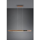 Trio 343310365 LED-Pendelleuchte Helios 1x48W | 5800lm | 2700-6500K | IP20 - Touchfunktion mit 4 Stufen, Lichtrichtung nach oben und unten, höhenverstellbar, variable Breiteneinstellung, Lichtfarbe stufenlos oder in einzelnen Stufen einstellbar