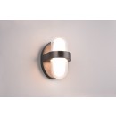 Trio R24256232 LED-Außenwandleuchte Limeira 2x3,5W | 380lm | 3000K | IP44 - Aufsatz-/Hintergrundleuchte, schwarz matt