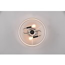 Trio R61552006 Deckenleuchte Davos 2x28W | E14 | IP20 - Stoffschirm, chrom/weiss