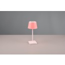 Trio R54126131 LED-Tischleuchte Sanchez 1x2,1W | 140lm | 3000+4000+5000K | IP44 - einstellbare Lichtfarbe, Akkubetrieb, USB-C-Anschluss mit Ladefunktion, RGBW-Farbwechsel, Dimmer mit Sensor, mattweiß