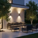 Ideal Lux 033013 Außenwandleuchte 2x35W Gun | GU10 | IP54 - Aluminium