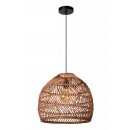 Lucide 03437/40/44 Hängende Deckenleuchte Molloko 1x40w | E27 - Ocker, Rattan, dimmbar