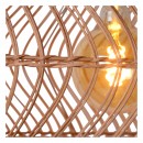 Lucide 03437/60/44 Hängende Deckenleuchte Molloko 1x40w | E27 - Ocker, Rattan, dimmbar