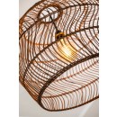 Lucide 03437/60/44 Hängende Deckenleuchte Molloko 1x40w | E27 - Ocker, Rattan, dimmbar