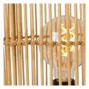 Lucide 03540/01/72 JANTINE dekorative Stehlampe H455mm | 1xE27 - Rattan, schwarz