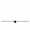 Lucide 12201/90/30 LED Wandleuchte Mizar 1x11w | 2700k | 460lm | IP44 - schwarz