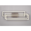 Trio R64423107 LED Deckenleuchte Corso 1x36W | 4600lm | 2700-6000K | IP20 - integrierter Dimmer, stufenlos einstellbare Lichtfarbe, Fernbedienung, drehbare Arme, 3 Stufen Dimmschalter, Nickel matt