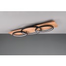 Trio 641110332 LED-Deckenleuchte Barca 1x40W | 4700lm | 3000K | IP20 - 3 Stufen Dimmschalter, mattschwarz