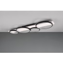 Trio 643810432 Deckenleuchte Madera 1x44W | 5100lm | 3000K | IP20 - 3 Stufen Dimmschalter, mattschwarz