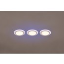 Trio 653610331 LED-Spotleuchte Argus 3x4W + 3x1W | 350lm | 3000K+RGBW | IP20 - integrierter Dimmer, Memory-Funktion, Fernbedienung, separat dimmbar, mattweiß