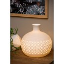 Lucide 13534/19/31 1x40w Tischlampe Tiesse | E14 - weiß, Porzellan, Kabelschalter