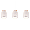 Trio R31573031 Pendelleuchte Bidar 3x28W | E27 | IP20 - höhenverstellbar, weiß