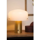 Lucide 05539/01/02 Timon 1x25w Tischlampe E27 - Messing, Glas, dimmbar