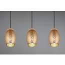 Trio R31573065 Pendelleuchte Bidar 3x28W | E27 | IP20 - höhenverstellbar, Kaffee