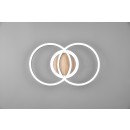 Trio R62783635 LED-Deckenleuchte Giro 1x25W | 3000lm | 2700-6000K | IP20 - integrierter Dimmer, einstellbare Lichtfarbe, Nachtlichtfunktion, Fernbedienung, 3 Dimmstufen mit Schalter, Holzimitation