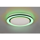 Trio R67244000 LED-Deckenleuchte Cartida 1x17W | 2000lm | 2700-6000K + RGB | IP20 - stufenlos einstellbare Lichtfarbe, Fernbedienung, getrennte Schaltung der Lichtquellen, Sterneffekt, weiß