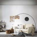 Trio 419200141 Stehleuchte Mansur 1x60W | E27 | IP20 - Fußschalter, schwarz matt, taupe