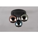 Trio R61303017 Deckenleuchte Sheldon 3x28W | E14 | IP20 - mehrfarbig, schwarz