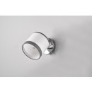 Trio R81551706 Wandleuchte Davos 1x10W | E14 | IP20 - Schalter an der Struktur, chrom/weiss