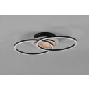 Trio R62783635 LED-Deckenleuchte Giro 1x25W | 3000lm | 2700-6000K | IP20 - integrierter Dimmer, einstellbare Lichtfarbe, Nachtlichtfunktion, Fernbedienung, 3 Dimmstufen mit Schalter, Holzimitation