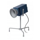 Lucide 05534/03/35 LED Kinder Schreibtischlampe Beamer 1x3w | 70lm | 3000k - Blau, Metall, einstellbar, Kabel einschalten
