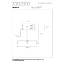 Lucide 05534/03/66 LED Kinder Schreibtischlampe Beamer 1x3w | 70lm | 3000k - Blau, Metall, einstellbar, Kabel einschalten