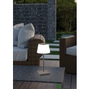 Trio R54126142 LED-Tischleuchte Sanchez 1x2,1W | 140lm | 3000+4000+5000K | IP44 - einstellbare Lichtfarbe, Akkubetrieb, USB-C Anschluss mit Ladefunktion, RGBW Farbwechsel, Dimmer mit Sensor, anthrazit
