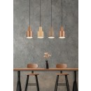 Trio 319400417 Pendelleuchte Agudo 4x40W | E27 | IP20 - höhenverstellbar, Kaffee, Beige, Braun