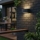 Ideal Lux 061597 Außenwandleuchte 1x60W Andromeda | E27 | IP55 - schwarz