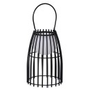 Lucide 06801/01/30 LED Außen Tischlampe Fjara 1x0,3W | 30lm | 2800k | IP44 - schwarz, dimmbar, metallisch, aufgeladen