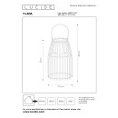 Lucide 06801/01/97 LED Außen Tischlampe Fjara 1x0,3W | 30lm | 2800k | IP44 - rostig, dimmbar, metallisch, aufladen
