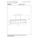 Lucide 08424/05/30 Pendelleuchte Arthur 5x60W | E27