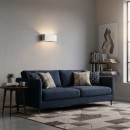 Ideal Lux 088273 Wandleuchte Clip Small Argento 2x60W | E27 - silber Rechteck