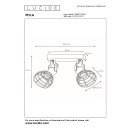 Lucide 08927/02/66 Kinder Spotleuchte Pola 2x60w | E27 - Rosa, einstellbar, dimmbar