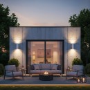 Ideal Lux 092300 Außenwandleuchte 2x60W Gun | E27 | IP54 - weiß